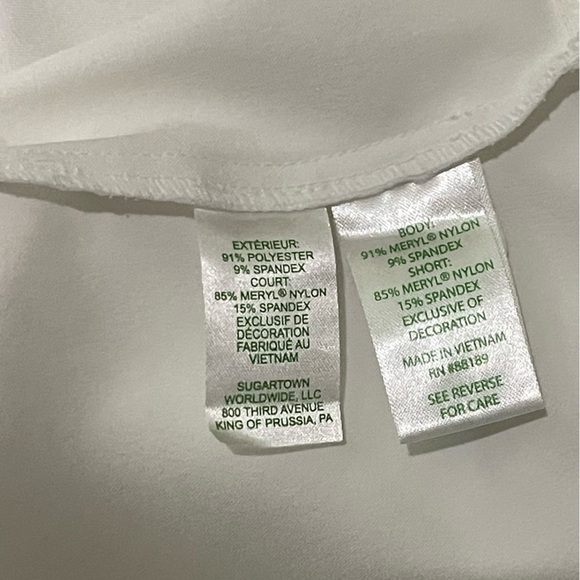 LILLY PULITZER MONICA SKORT Resort White Embellished Eyelet Elegant Lace Trim 2 - Picture 7 of 9